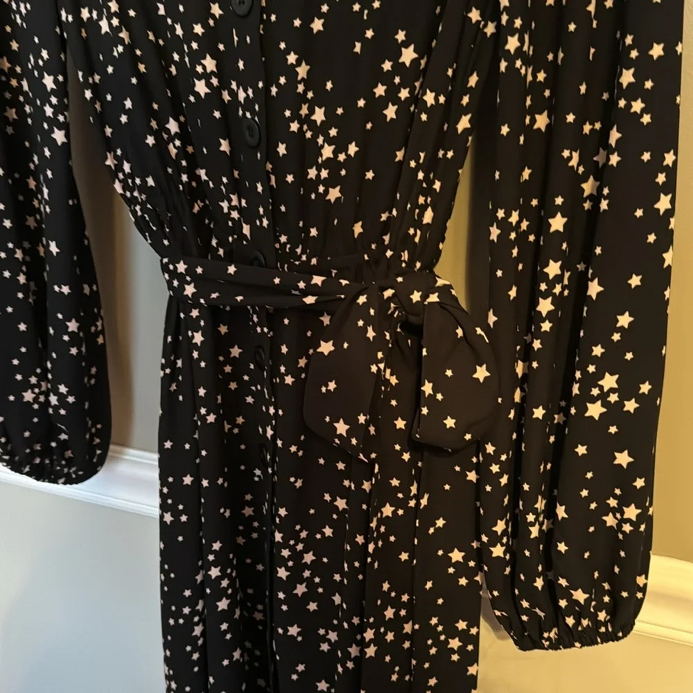 ✨NWT Kate Spade Scattered Stars ShirtDress Midi Length Size 4